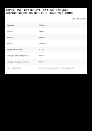 Bakken voor wielladers Caterpillar 1,3 m3