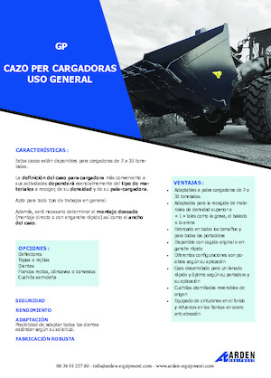 Bakken voor wielladers Arden L40GP