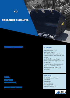 Bakken voor wielladers Arden L71HD