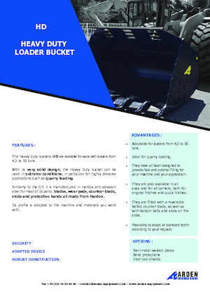 Bakken voor wielladers Arden L71HD