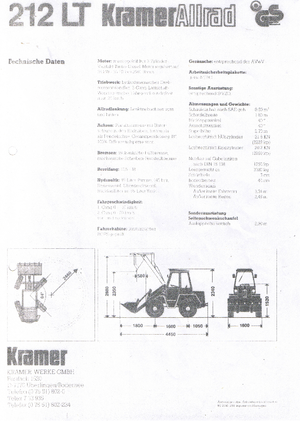 Wielladers Kramer 212 LT