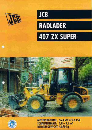Wielladers JCB 407 ZX Super