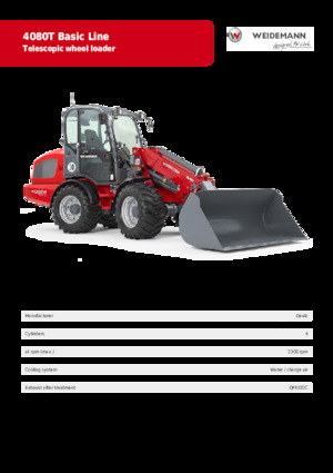 Wielladers Weidemann 4080 T Basic Line 