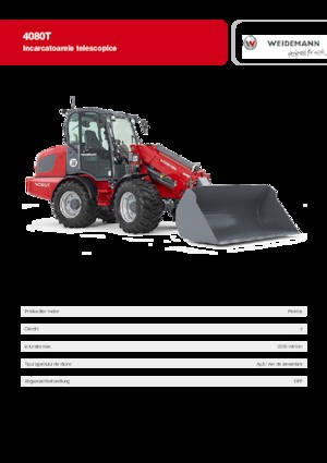 Wielladers Weidemann 4080 T