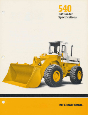 Wielladers International Harvester 540