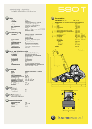 Wielladers Kramer 580 T