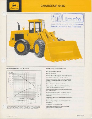 Wielladers John Deere Construction 644 C