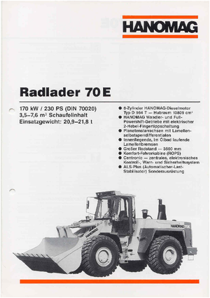 Wielladers Hanomag 70 E