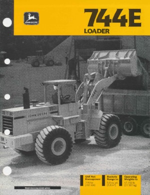 Wielladers John Deere Construction 744 E