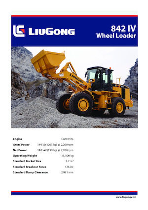 Wielladers Liugong 842 IV 