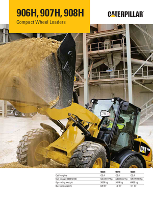 Wielladers Caterpillar 906H