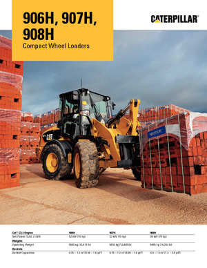 Wielladers Caterpillar 907H