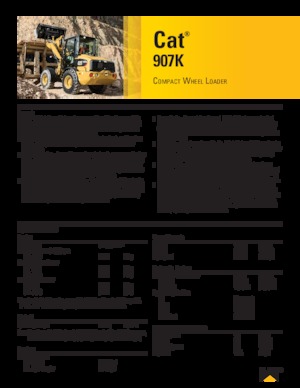 Wielladers Caterpillar 907K