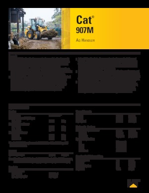 Wielladers Caterpillar 907M