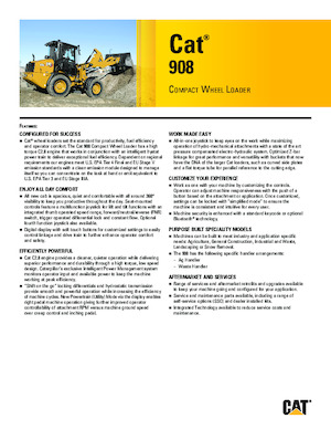 Wielladers Caterpillar 908