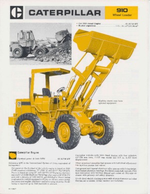 Wielladers Caterpillar 910