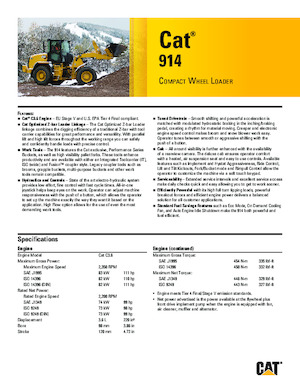 Wielladers Caterpillar 914