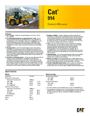 Wielladers Caterpillar 914