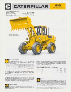 Wielladers Caterpillar 916