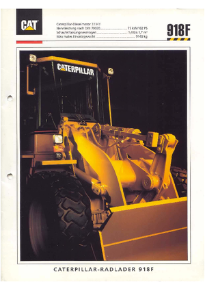 Wielladers Caterpillar 918 F