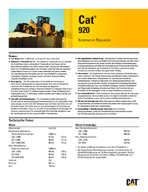 Wielladers Caterpillar 920