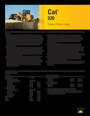 Wielladers Caterpillar 920