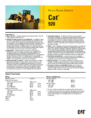 Wielladers Caterpillar 920