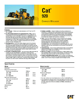 Wielladers Caterpillar 920