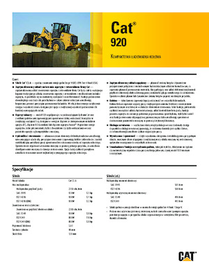 Wielladers Caterpillar 920
