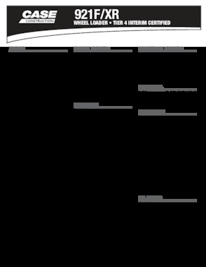 Wielladers Case 921 F/XR