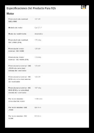 Wielladers Caterpillar 926