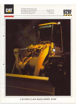 Wielladers Caterpillar 928 F