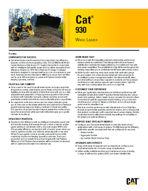 Wielladers Caterpillar 930