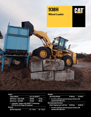 Wielladers Caterpillar 938H