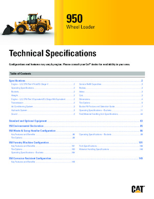 Wielladers Caterpillar 950