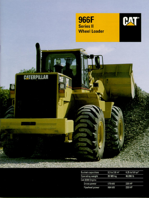 Wielladers Caterpillar 966 F II-StVZO