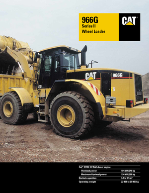 Wielladers Caterpillar 966 G II StVZO