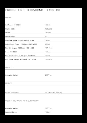 Wielladers Caterpillar 966 GC