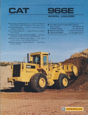 Wielladers Caterpillar 966E