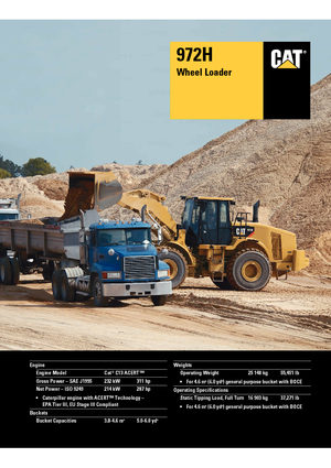 Wielladers Caterpillar 972H