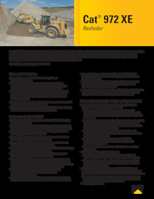 Wielladers Caterpillar 972XE
