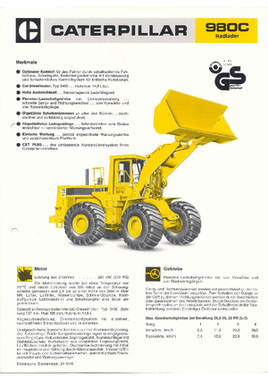 Wielladers Caterpillar 980 C