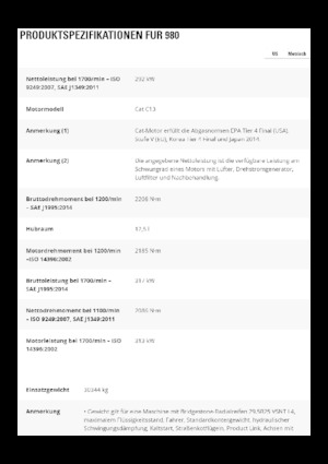 Wielladers Caterpillar 980