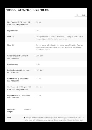 Wielladers Caterpillar 980