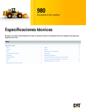 Wielladers Caterpillar 980