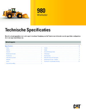 Wielladers Caterpillar 980