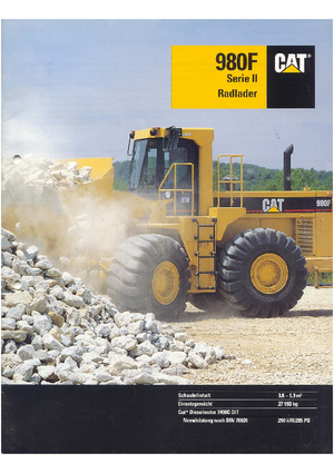 Wielladers Caterpillar 980 F II