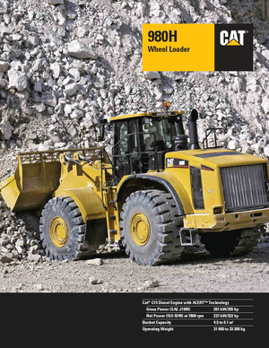 Wielladers Caterpillar 980H