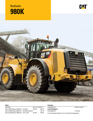 Wielladers Caterpillar 980K