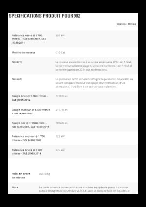 Wielladers Caterpillar 982